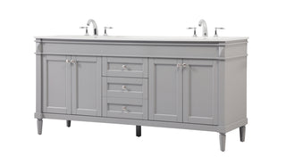 72 inch double bathroom vanity in grey