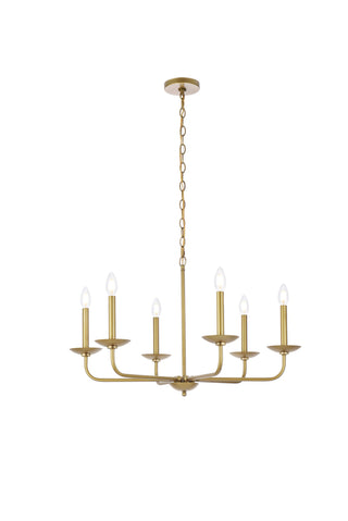 Cohen 30 inch pendant in brass