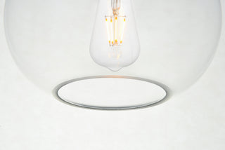 Destry 1 Light Chrome Pendant With Clear Glass