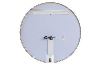 Pier 48 inch LED mirror with adjustable color temperature 3000K/4200K/6400K in brass