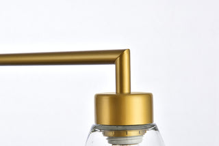 Mera 3 lights brass pendant