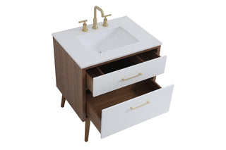 30 inch bathroom vanity in White