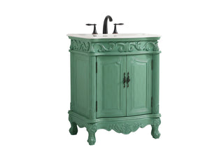 27 inch Single bathroom vanity in vintage mint