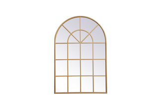 Metal frame rectangle mirror 14x28 inch in Brass