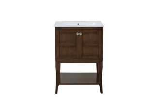 2 Doors Cabinet 24 In. X 18 In. X 34 In. In Antique Coffee