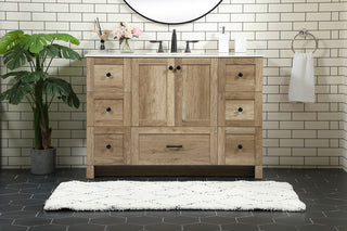 48 inch Single bathroom vanity in natural oak