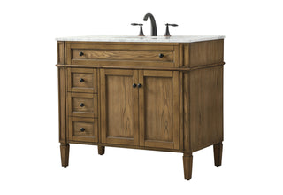 40 inch Single bathroom vanity in driftwood