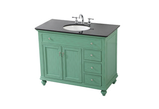 42 inch Single bathroom vanity in vintage mint