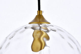 Cashel 10 inch light brass pendant