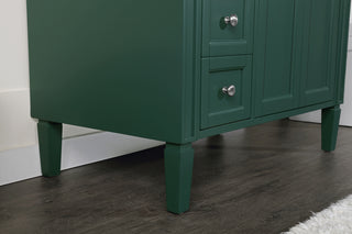 36 inch Single bathroom vanity in green