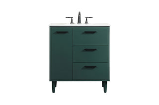 30 inch bathroom vanity in Green