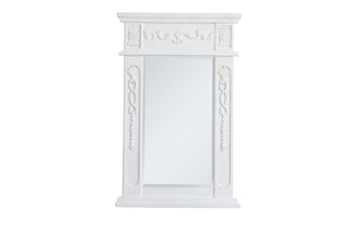 Wood frame mirror 18 inch x 28 inch in Antique White