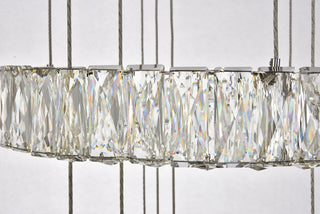 Monroe Integrated LED chip light Chrome Chandelier Clear Royal Cut Crystal