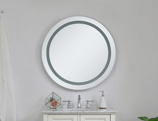 LED Hardwired Mirror Round D30 Dimmable 3000K