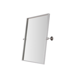 Rectangle pivot mirror 24x20 inch in silver