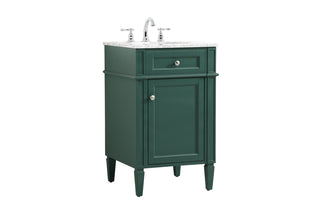 21 inch Single bathroom vanity in green