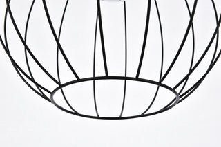 Wetzel 1 light black pendant