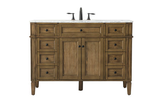 48 inch Single bathroom vanity in driftwood