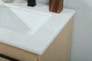 24 inch Single bathroom vanity in maple