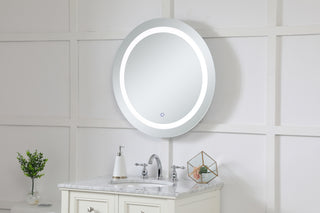 Helios 28 inch Hardwired LED mirror with touch sensor and color changing temperature 3000K/4200K/6400K