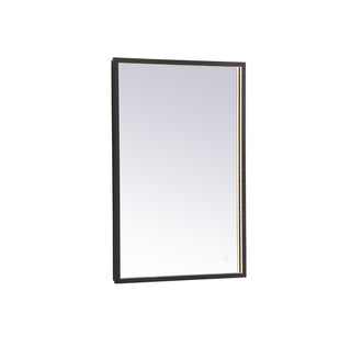 Pier 20x30 inch LED mirror with adjustable color temperature 3000K/4200K/6400K in black