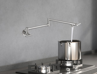 Gabriel Wall Mounted Pot Filler in Brushed Nickel