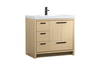 36 inch Single bathroom vanity in Maple