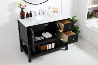 42 in. Single bathroom vanity set in Black