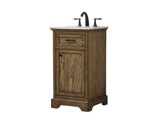 19 inch Single bathroom vanity in driftwood