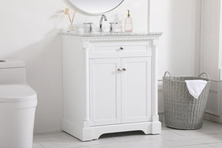 30 inch Single bathroom vanity in  White