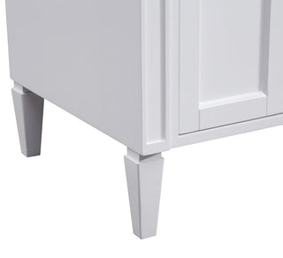 24 In. Single Bathroom Vanity Set In White