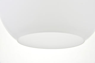 Baxter 1 Light Chrome Pendant With Frosted White Glass