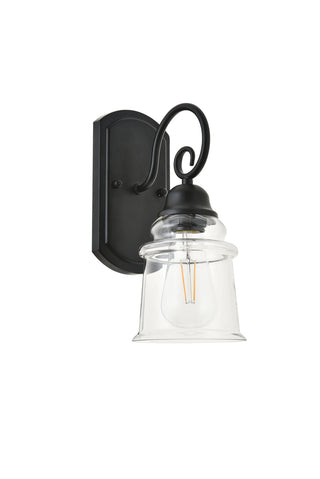 spire 1 light Black Wall Sconce