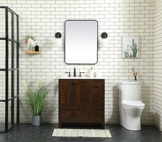 32 inch Single bathroom vanity in expresso