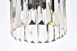 Sydney 3 light Matte Black Flush Mount Clear Royal Cut Crystal