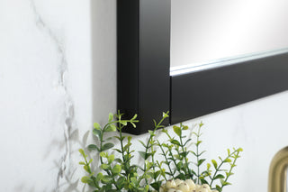 Aqua vanity mirror 18x32 inch in black