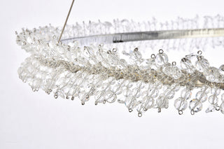 Laurel LED 34 inch Chrome pendant