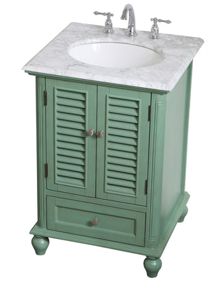 24 inch Single Bathroom Vanity in Vintage Mint