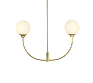 Nyomi 30 inch chandelier in Brass