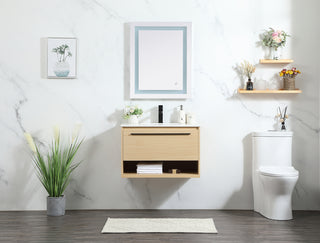 30 inch Single bathroom vanity in maple