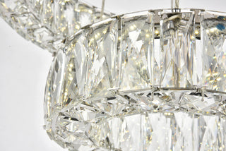 Monroe Integrated LED chip light Chrome Pendant Clear Royal Cut Crystal