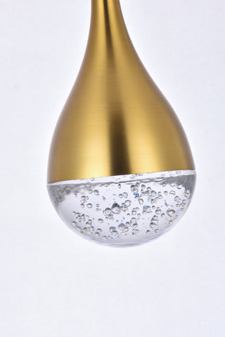 Amherst 24 inch LED pendant in satin gold