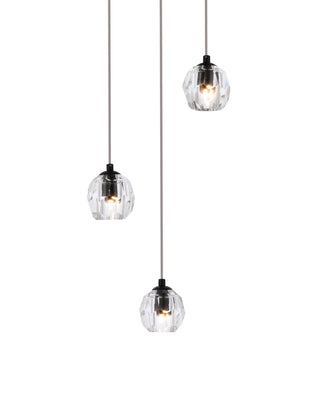 Eren 3 lights Black pendant