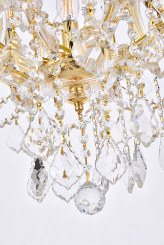 Maria Theresa 9 light Gold Chandelier Clear Royal Cut Crystal