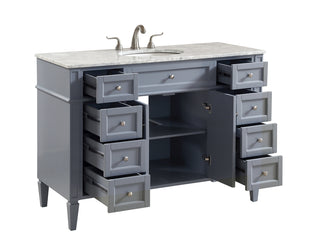 48 In. Single Bathroom Vanity Set In Grey