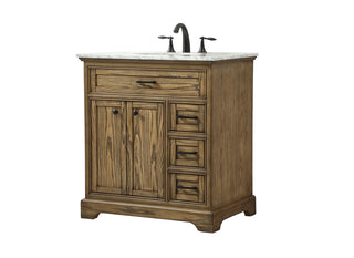 32 inch Single bathroom vanity in driftwood