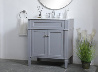 30 inch Single bathroom vanity in Grey