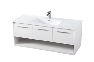 48 inch  Single Bathroom Floating Vanity in White