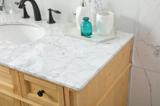 48 inch Single bathroom vanity in natural wood