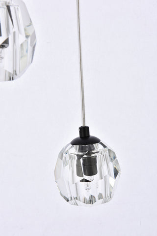 Eren 24 lights black pendant